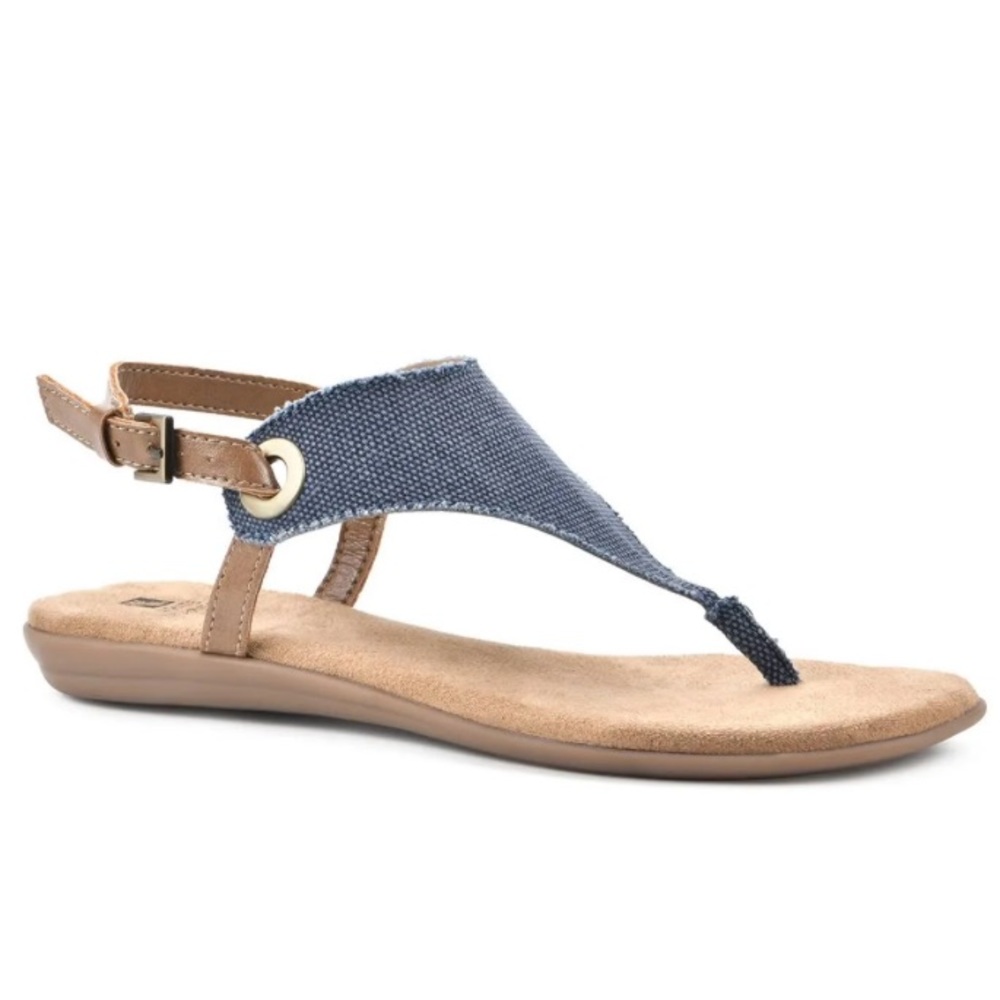 White Mountain London Thong Sandals Size 10M - Picture 4 of 9